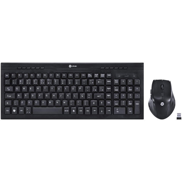 Kit Teclado E Mouse Sem Fio Dynamic - Teclado Compacto - Mouse 1600dpi - Vinik - Dc100
